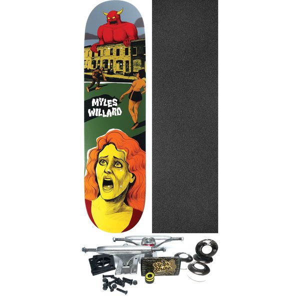 Toy Machine Skateboards Myles Willard Horror Show Skateboard Deck - 8.38" x 32" - Complete Skateboard Bundle